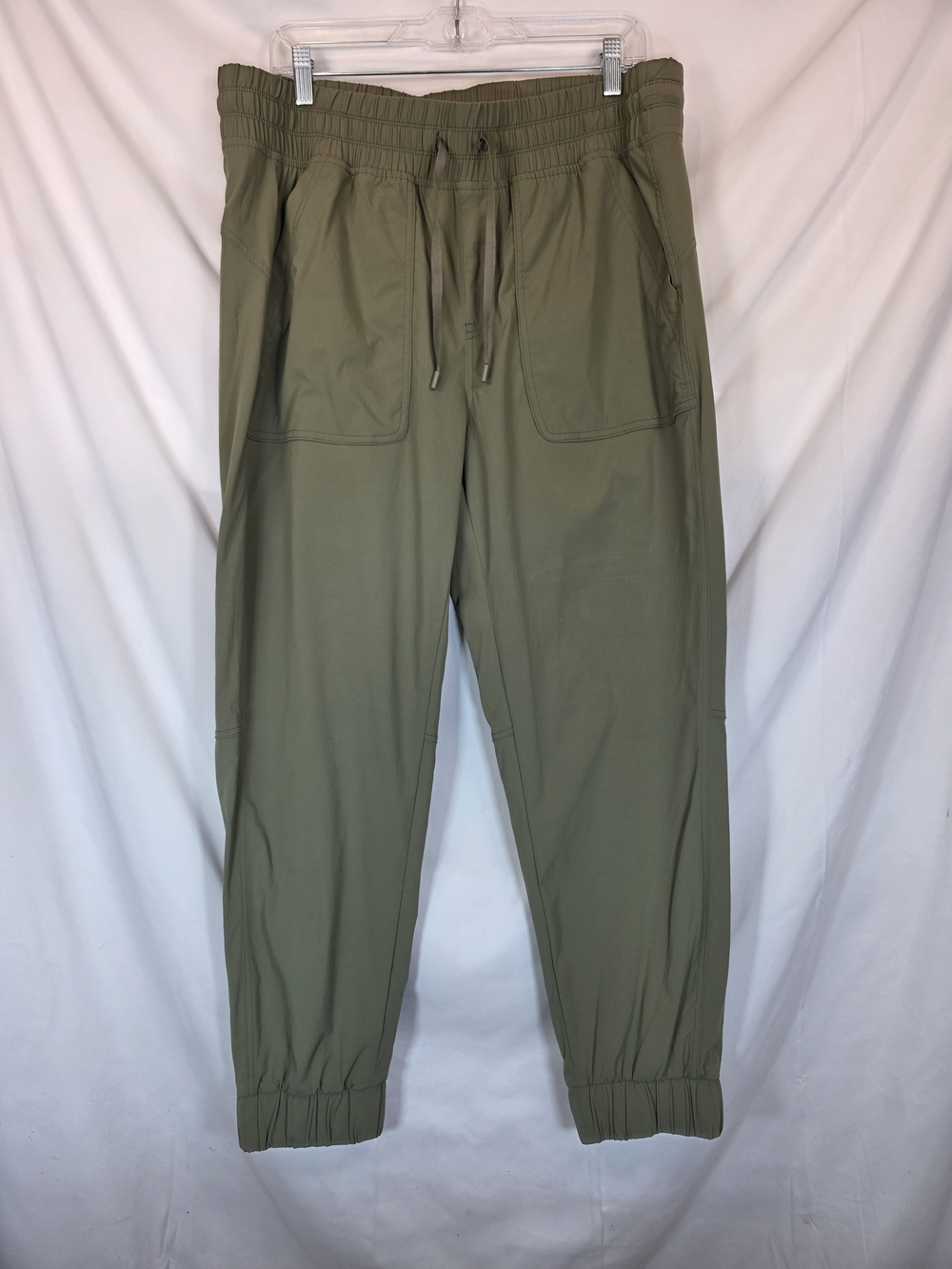 Eddie Bauer Womens Sightscape Horizon Jogger Pants 14 Olive Green Nylon Hiking